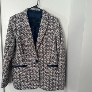 FRENCH DRESSING JEANS MULTICOLOR BLAZER SIZE M